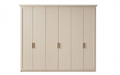 Anka 6 Kapılı Gardrop Ahşap Kapak