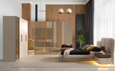 Valencia Köşe Dolaplı Yatak Odası