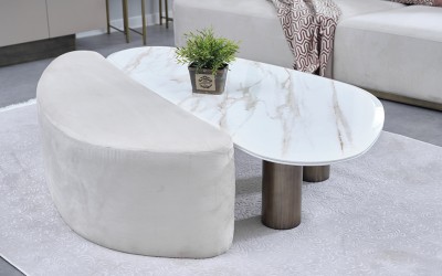 Defne Puflu Orta Sehpa