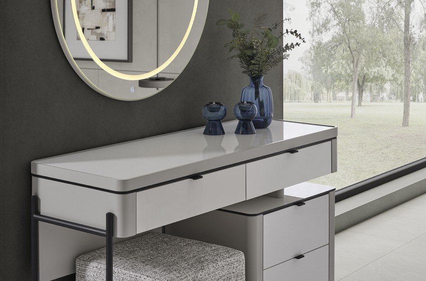 Moka Bazalı Yatak Odası - Gri