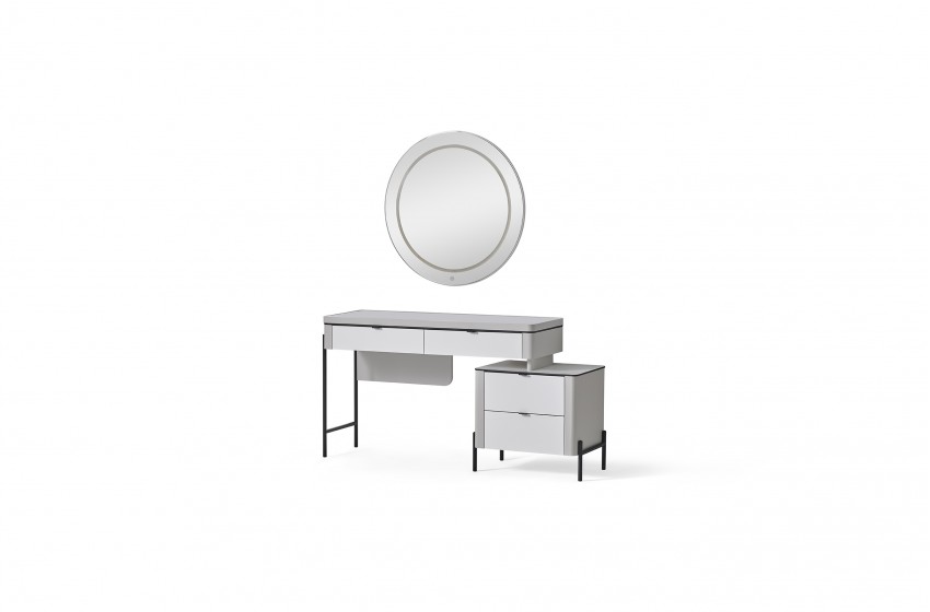 Moka Bazalı Yatak Odası - Gri