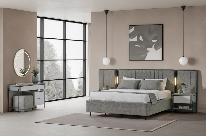 Moka Bazalı Yatak Odası - Yeşil