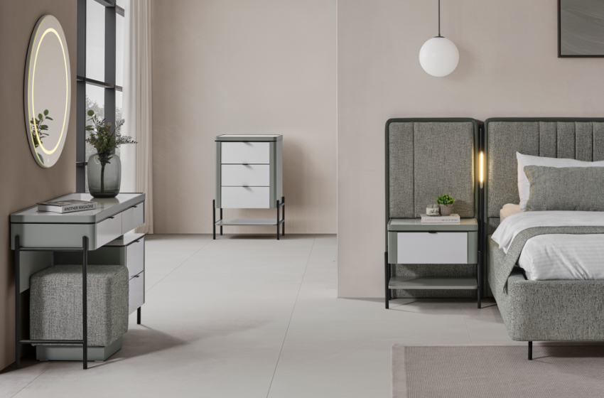 Moka Bazalı Yatak Odası - Yeşil