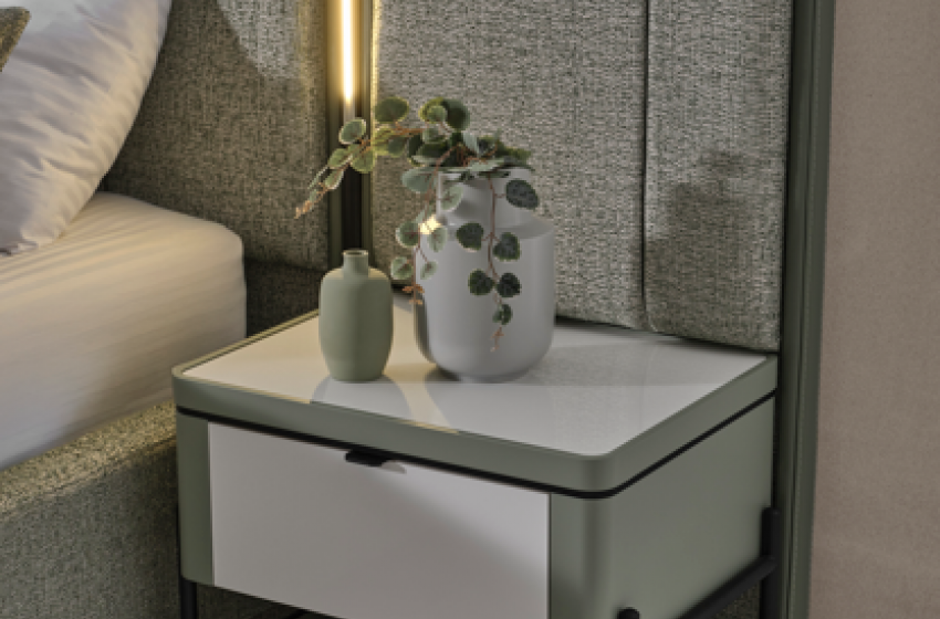 Moka Bazalı Yatak Odası - Yeşil