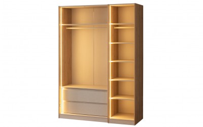 Mona 3 Kapılı Gardrop - Reflekte