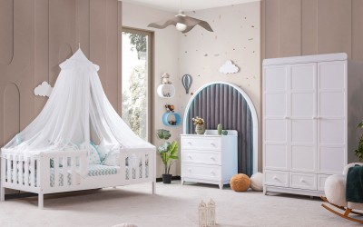 Berlin Genç Odası-Beyaz Berlin Genç Odası-Beyaz