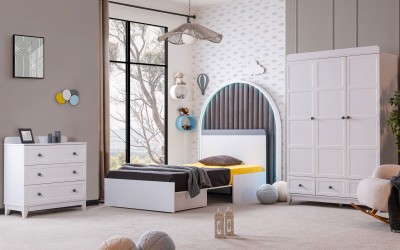 Berlin Genç Odası-Gri Berlin Genç Odası-Gri