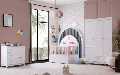 Berlin Bebek Odası-Pembe Berlin Bebek Odası-Pembe