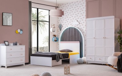 Berlin Genç Odası-Pembe Berlin Genç Odası-Pembe