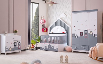 City Bebek Odası-Gri City Bebek Odası-Gri