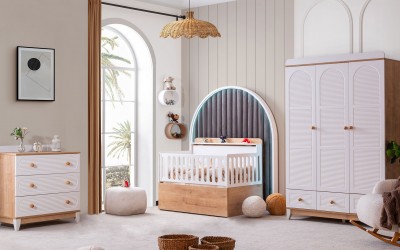 Perla Bebek Odası-Meşe Perla Bebek Odası-Meşe