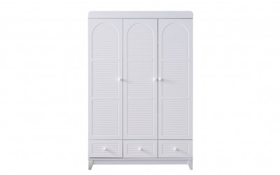Perla 3 Kapılı Gardırop-Beyaz Perla 3 Kapılı Gardırop-Beyaz