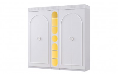 Vip 4 Kapılı Gardırop-Beyaz Vip 4 Kapılı Gardırop-Beyaz