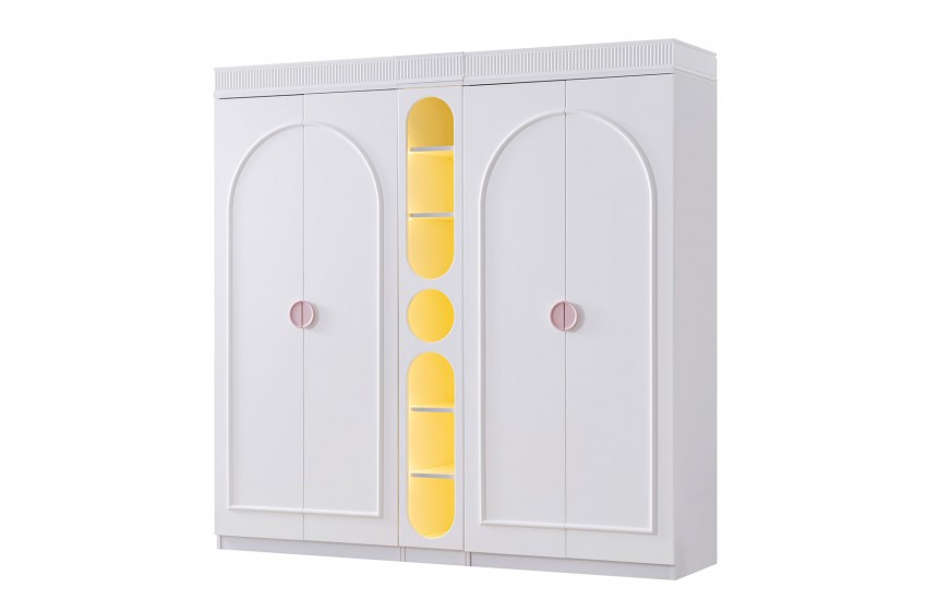 Dolunay Gardrop 4 Kapılı - Pembe