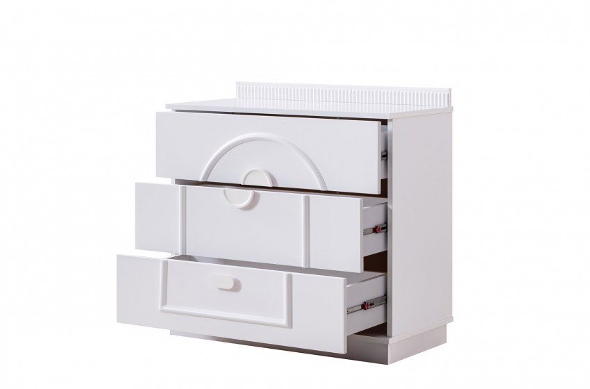 Dolunay Şifonyer - Beyaz