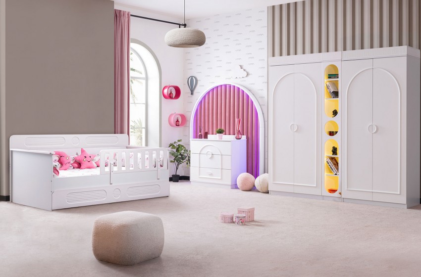 Dolunay Montessori Genç Odası - Beyaz