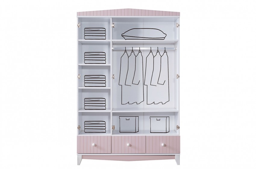 Fethiye 3 Kapılı Gardrop