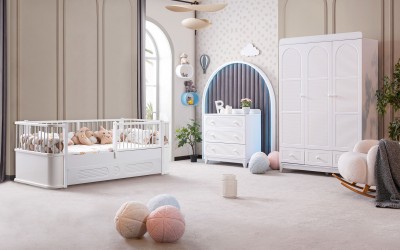 Perla Montessori Genç Odası - Beyaz