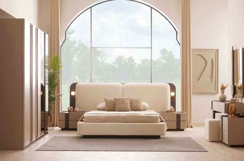 Lyon Bazalı Yatak Odası