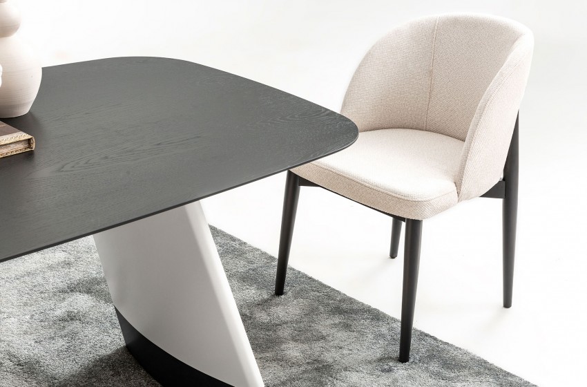 Delta Yemek Odası Gri-Siyah