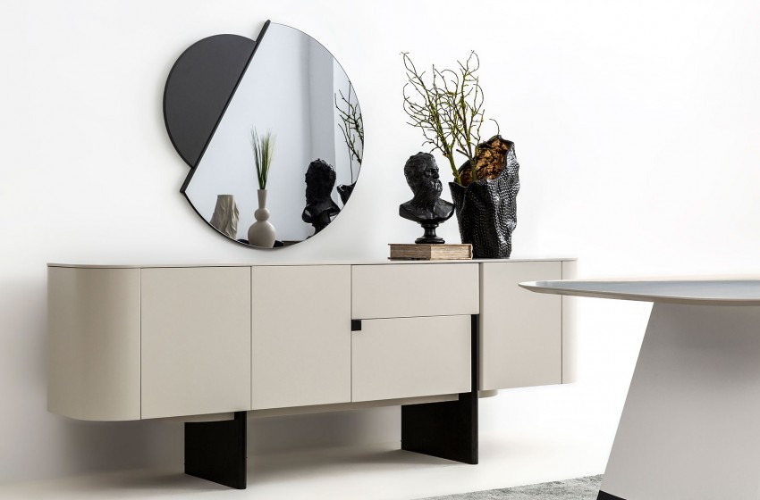 Delta Yemek Odası Gri-Siyah