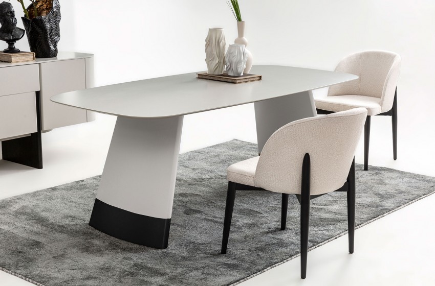 Delta Yemek Odası Gri-Siyah