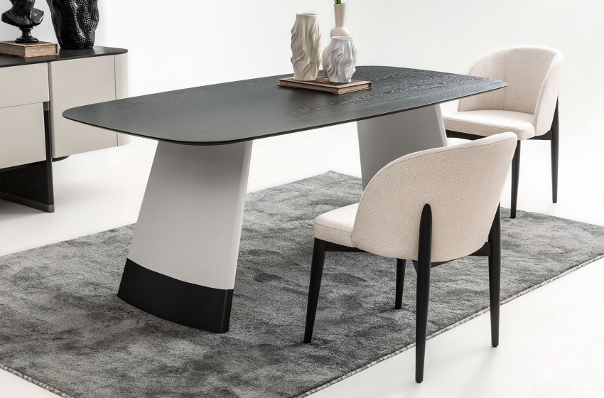 Delta Yemek Odası Gri-Siyah