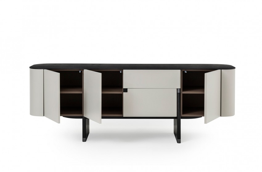 Delta Yemek Odası Gri-Siyah