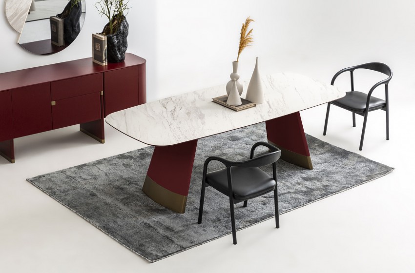 Delta Yemek Odası - Bordo