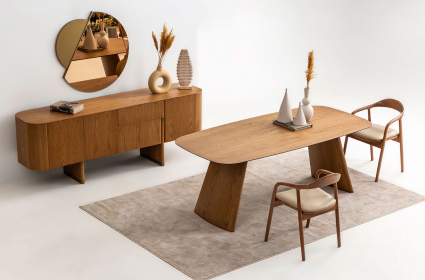 Delta Yemek Odası - Meşe-Bej