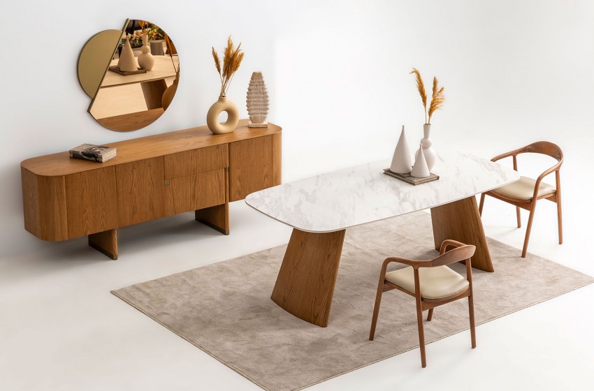 Delta Yemek Odası - Meşe-Bej