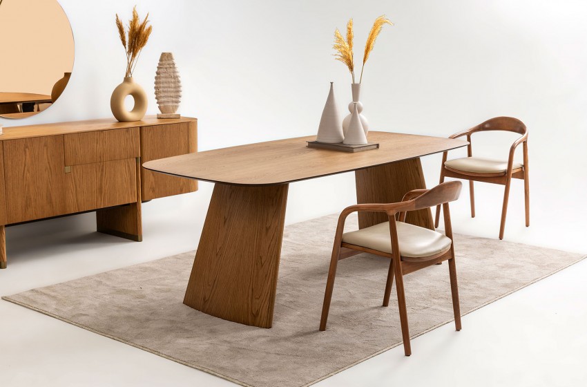 Delta Yemek Odası - Meşe-Bej