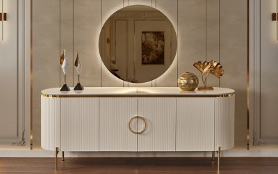 Tesla Ekru Gold Konsol