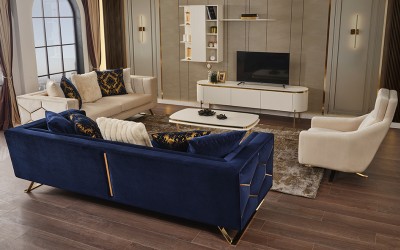 Tesla Ekru Gold Yemek Odası  Tesla Ekru Gold Yemek Odası