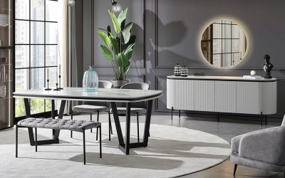 Tesla Gri Yemek Odası Tesla Gri Yemek Odası