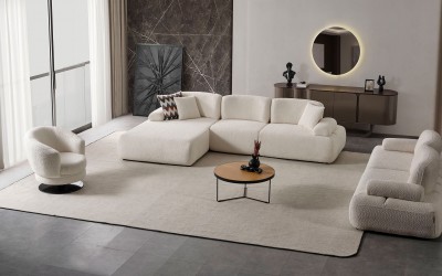 Puffy Koltuk Takımı - Köşeli