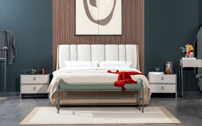 Los Angeles Bazalı Karyola ve Başucu