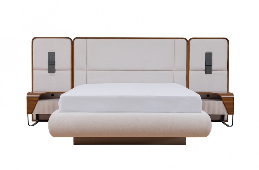 Lina Bazalı Yatak Odası - Köşe Dolaplı