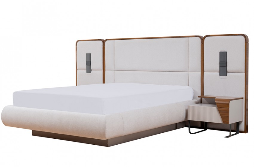 Lina Bazalı Yatak Odası - Köşe Dolaplı