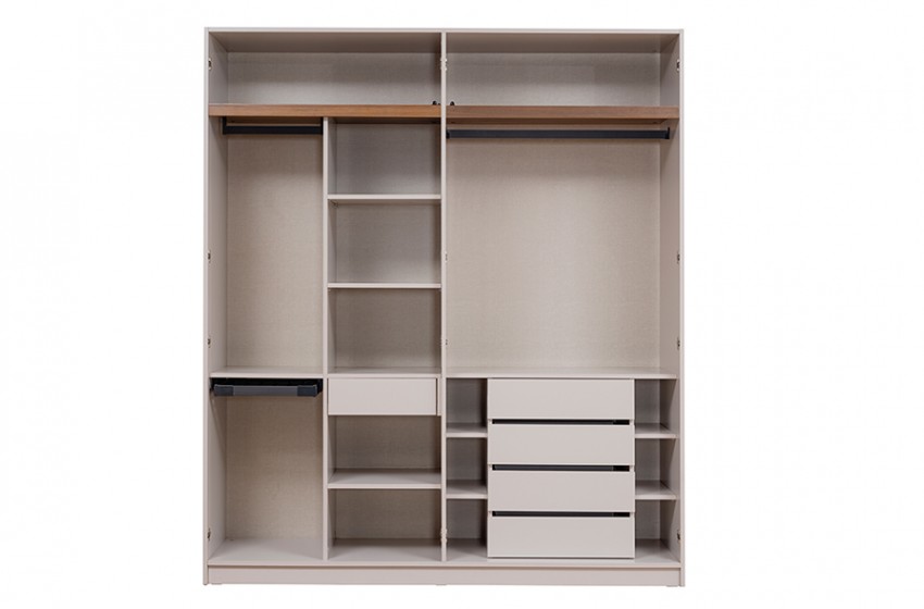 Lina Bazalı Yatak Odası - Köşe Dolaplı