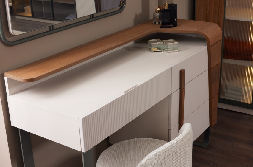 Lina Bazalı Yatak Odası - Köşe Dolaplı