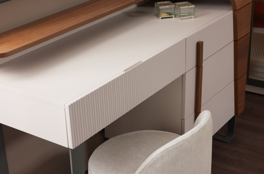 Lina Bazalı Yatak Odası - Köşe Dolaplı