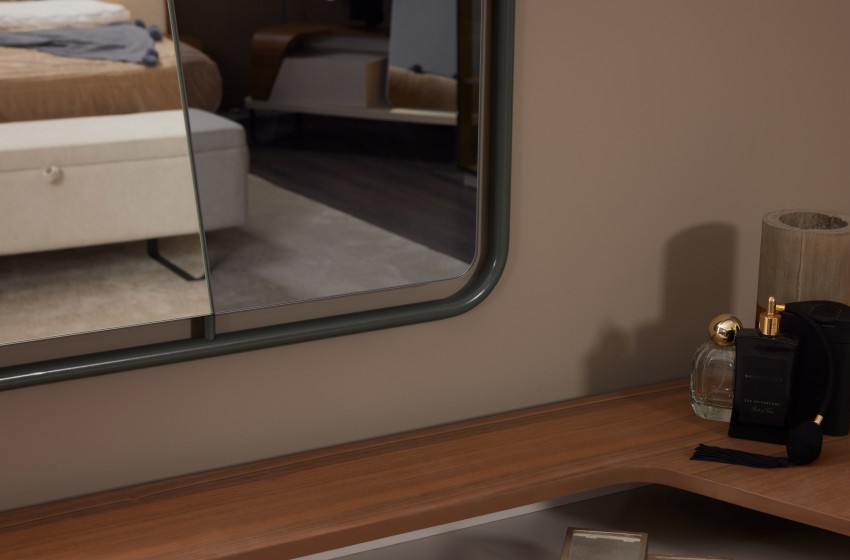 Lina Bazalı Yatak Odası - Köşe Dolaplı