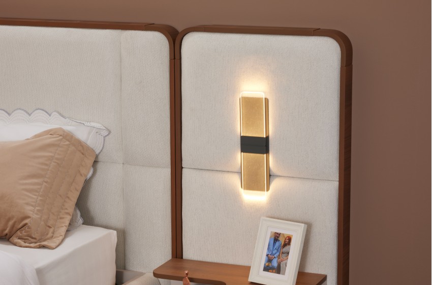 Lina Bazalı Yatak Odası - Köşe Dolaplı