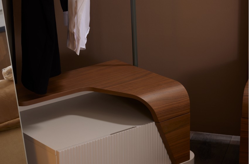 Lina Bazalı Yatak Odası - Köşe Dolaplı