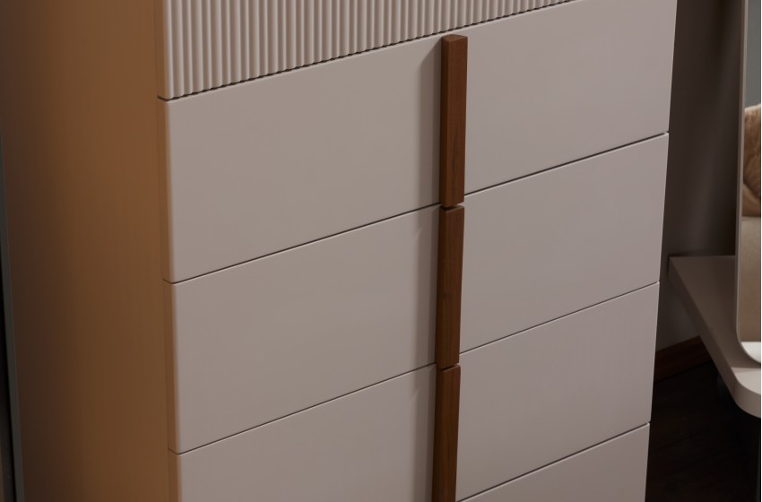 Lina Bazalı Yatak Odası - Köşe Dolaplı