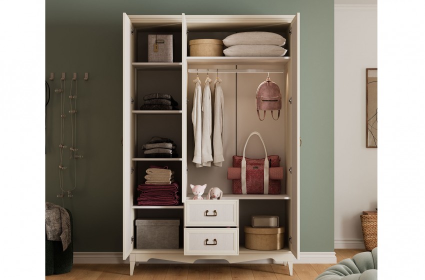 Agra 3 Kapılı Gardrop