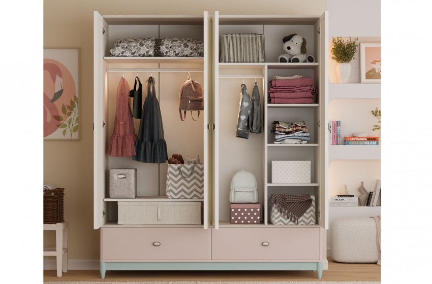 Love 4 Kapılı Gardrop