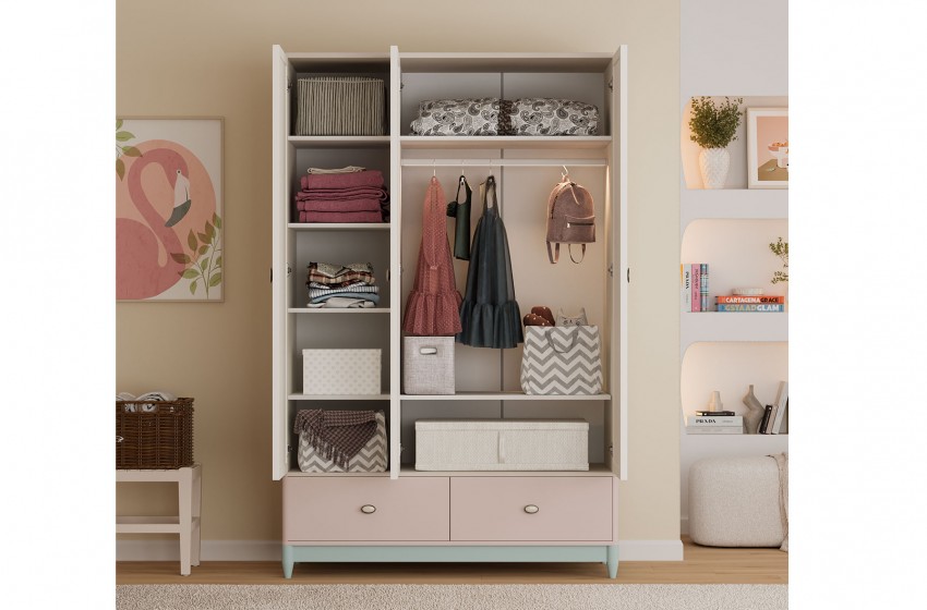 Love 3 Kapılı Gardrop