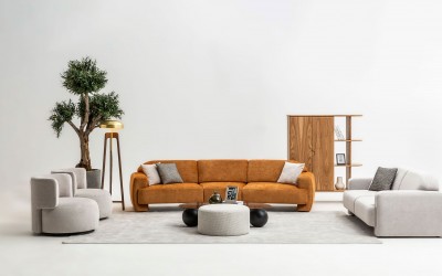 Harmony Koltuk Takımı-Turuncu Harmony Koltuk Takımı-Turuncu